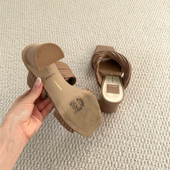 Dolce Vita Pilton Woven Sandal Heels - Picture 10 of 11